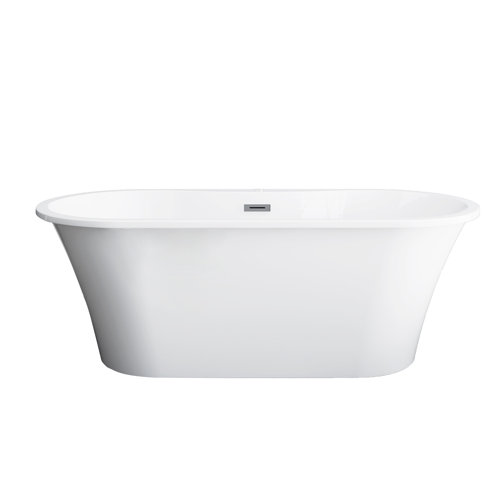 Barclay 66.62'' x 29.5'' Freestanding Soaking Acrylic Bathtub Wayfair